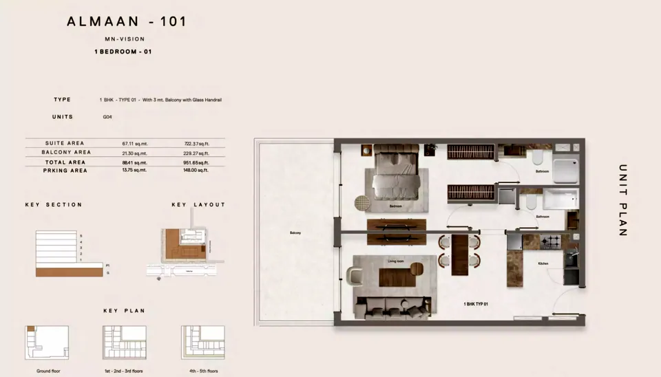 Almaan 101: floorplan, photo 6 of 9