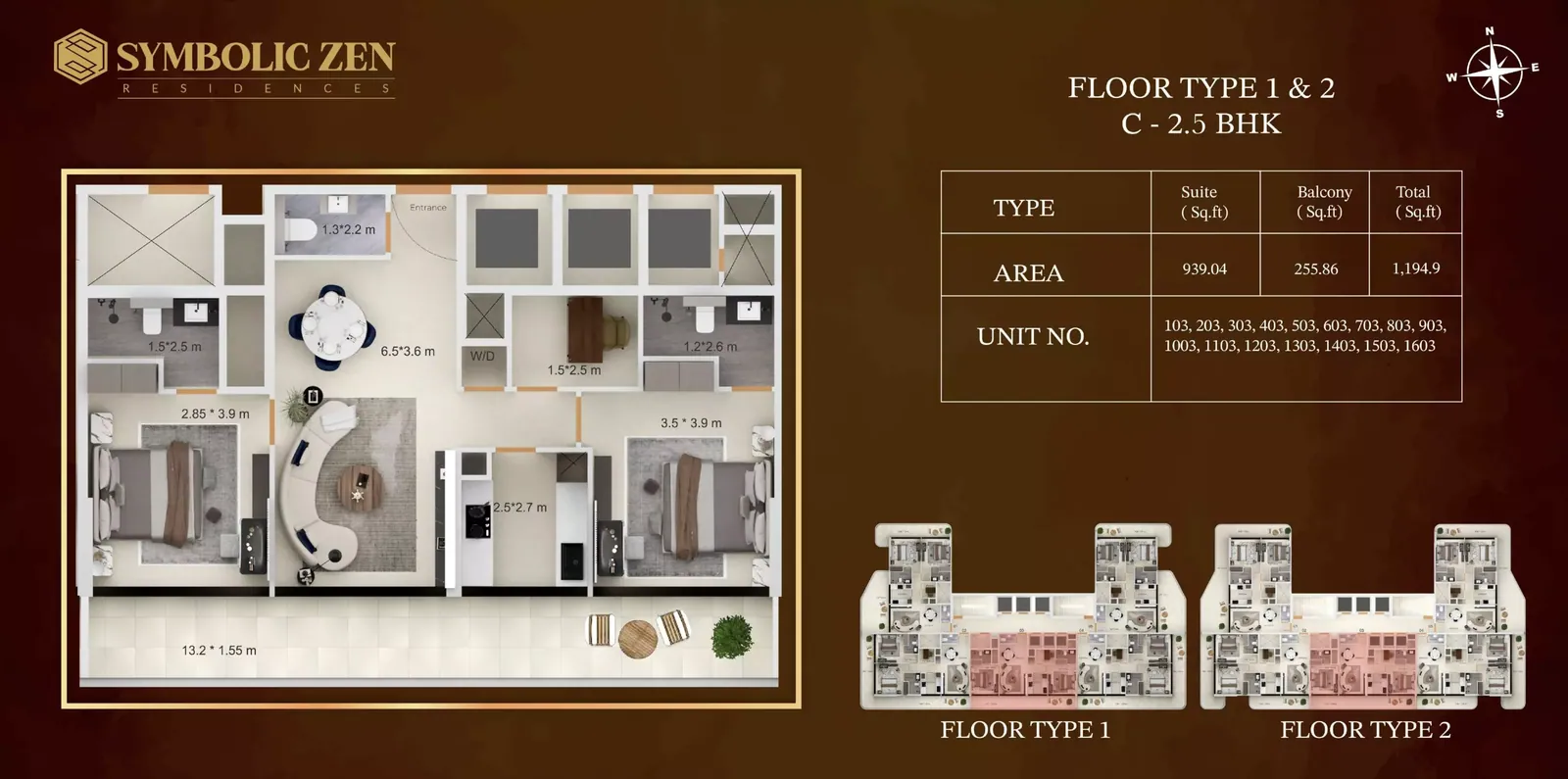 Symbolic Zen Residences: floorplan, photo 11 of 12