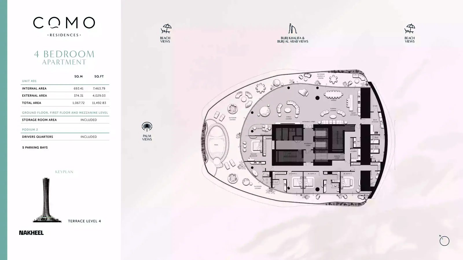 Como Residences: floorplan, photo 11 of 12