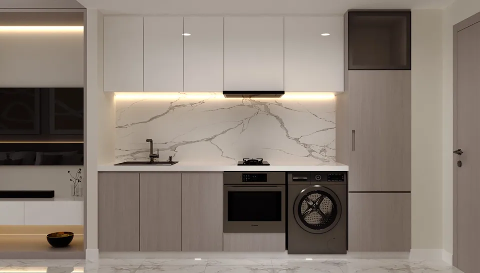 One by Nine: interior kitchen, photo 8 of 12