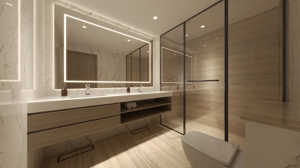 One by Nine: interior bathroom, photo 9 of 12