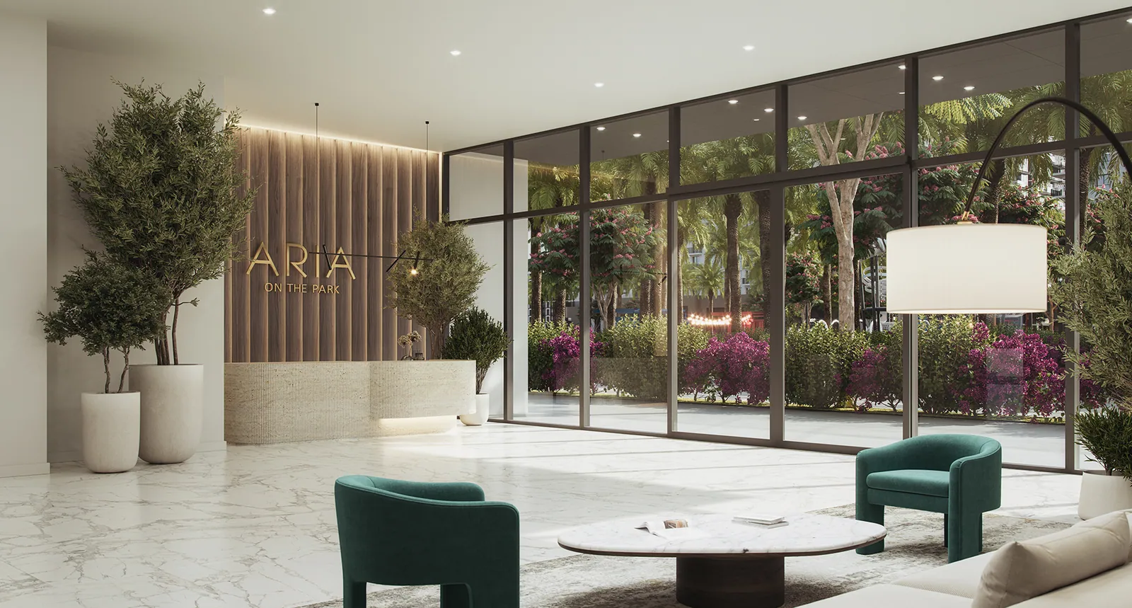 Aria on the Park: interior living, photo 7 of 12