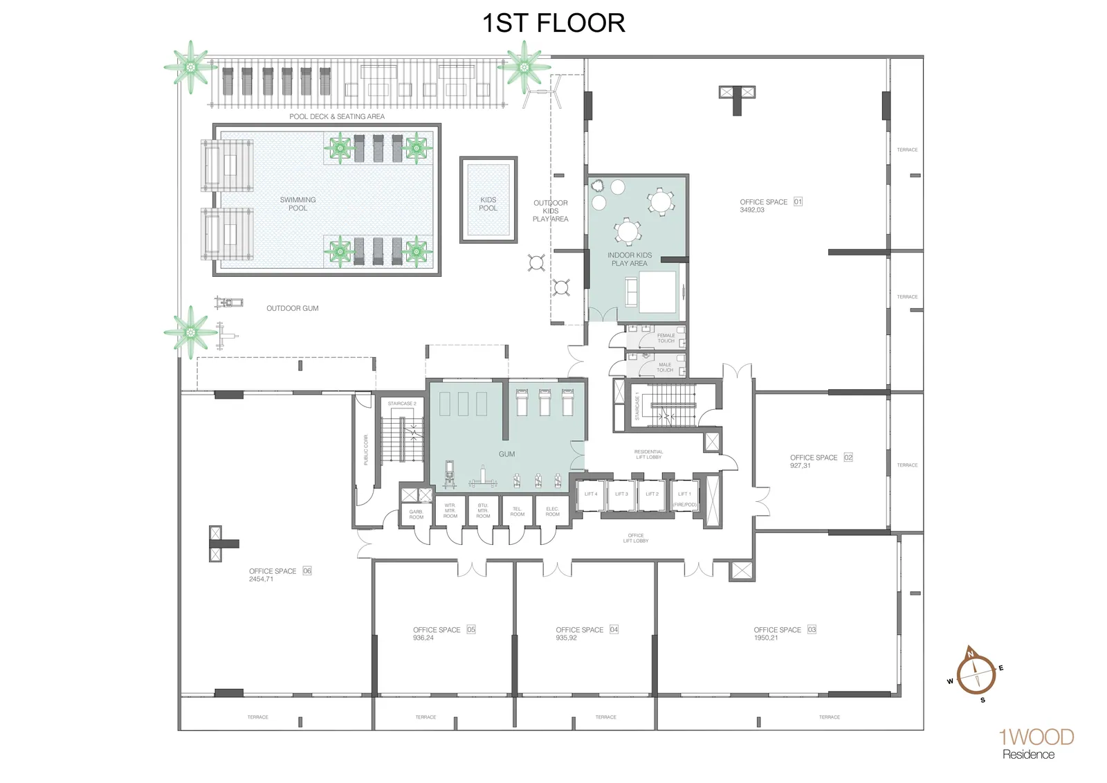 1WOOD Residence 2: floorplan, photo 11 of 12
