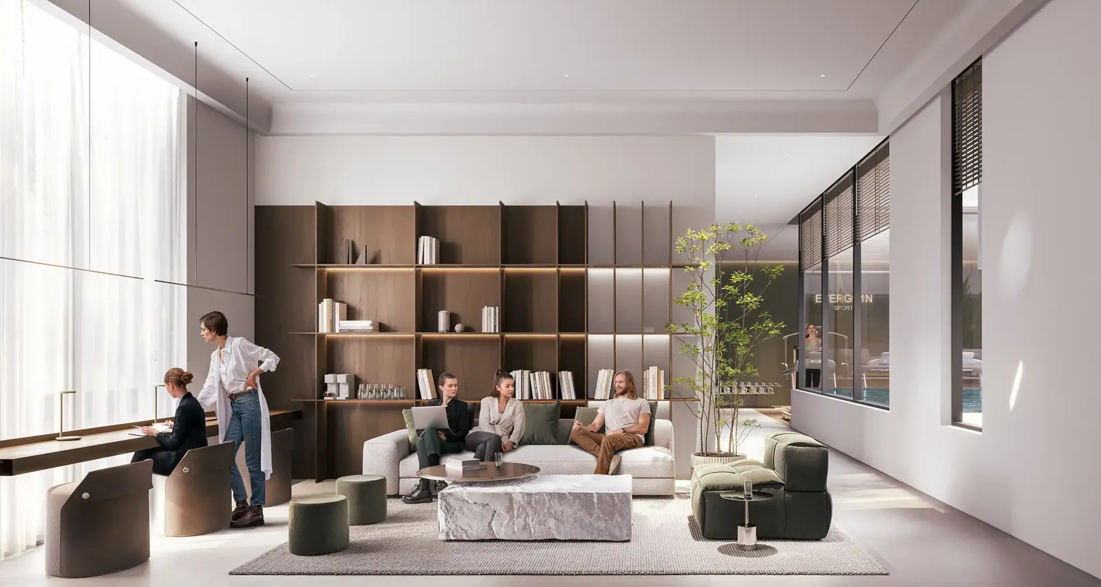 EVERGR1N HOUSE: interior living, photo 3 of 12