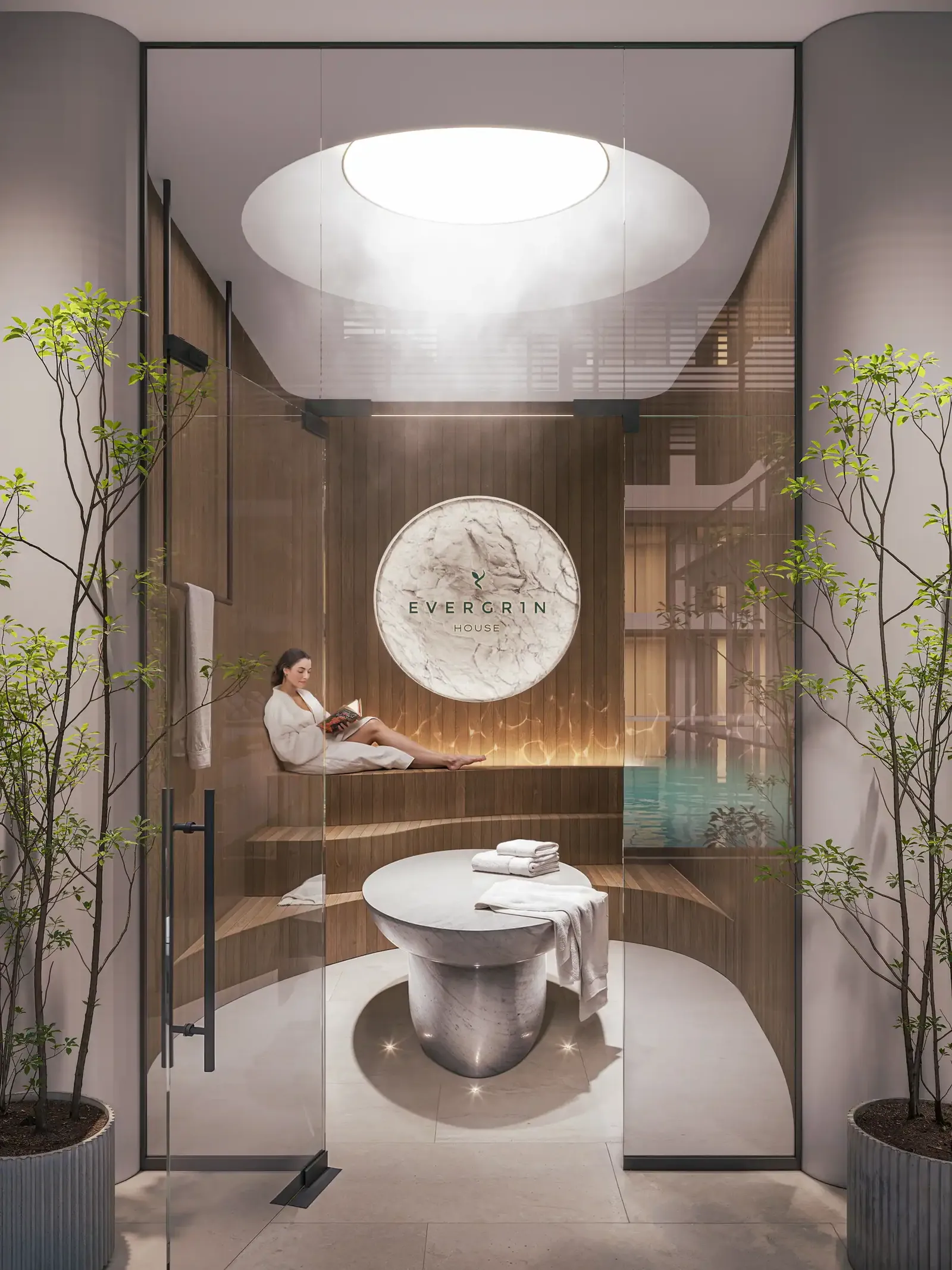 EVERGR1N HOUSE: interior living, photo 5 of 12