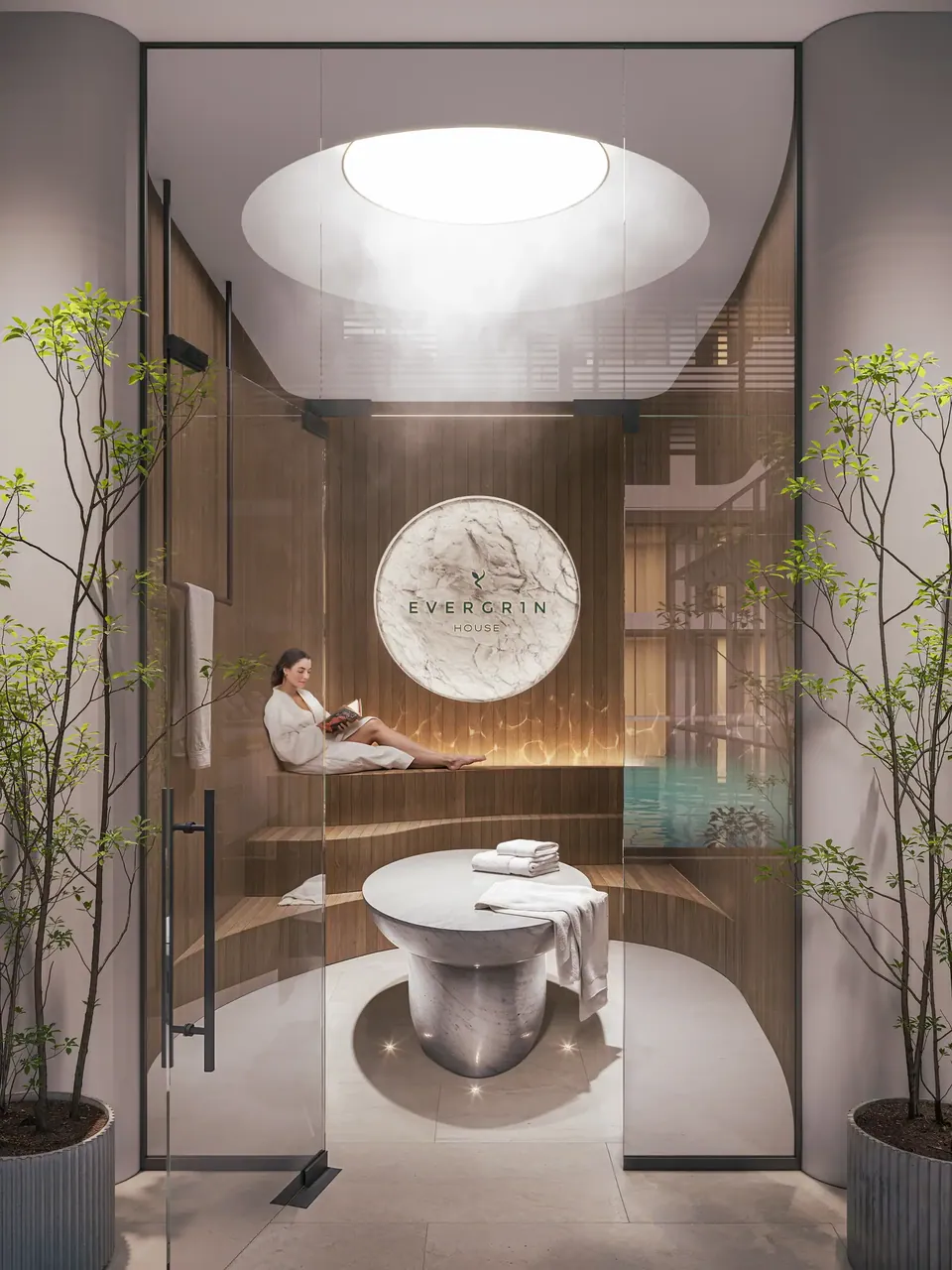 EVERGR1N HOUSE: interior living, photo 5 of 12