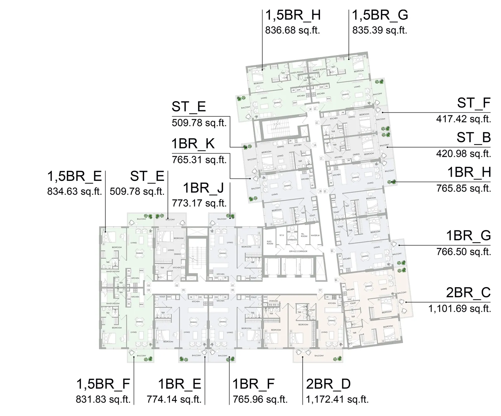 IR1DIAN PARK 2: floorplan, photo 11 of 12