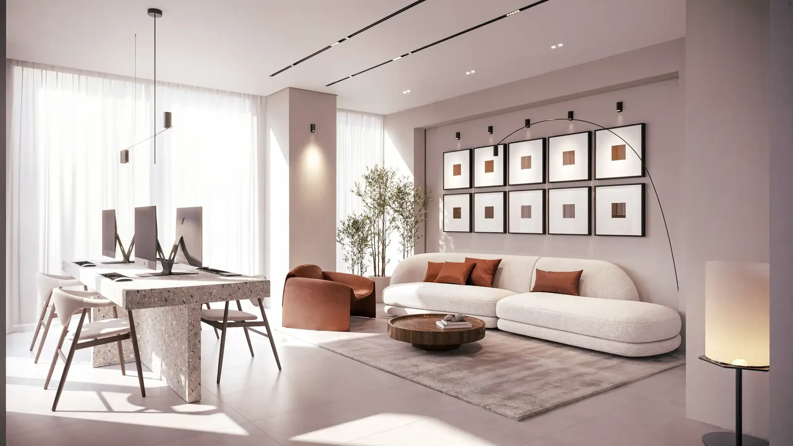 LUM1NAR Tower 1: interior living, photo 5 of 12