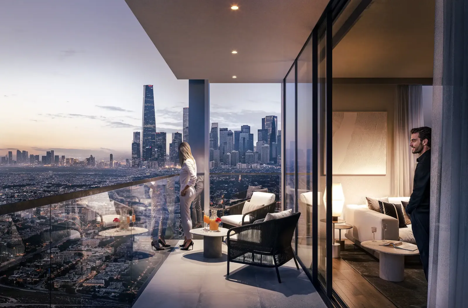 LUM1NAR Tower 1: interior living, photo 6 of 12