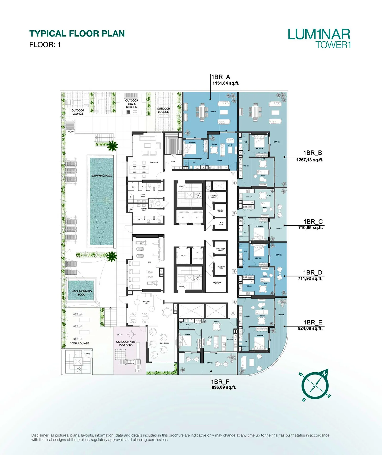 LUM1NAR Tower 1: floorplan, photo 12 of 12