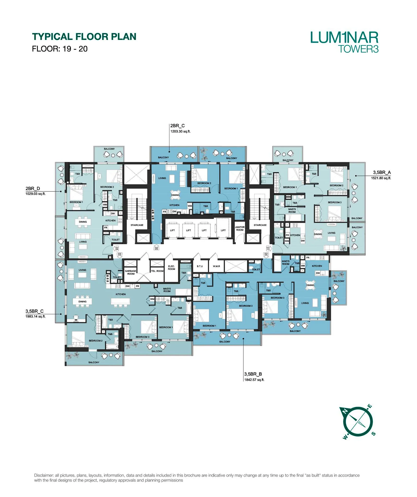LUM1NAR Tower 3: floorplan, photo 12 of 12