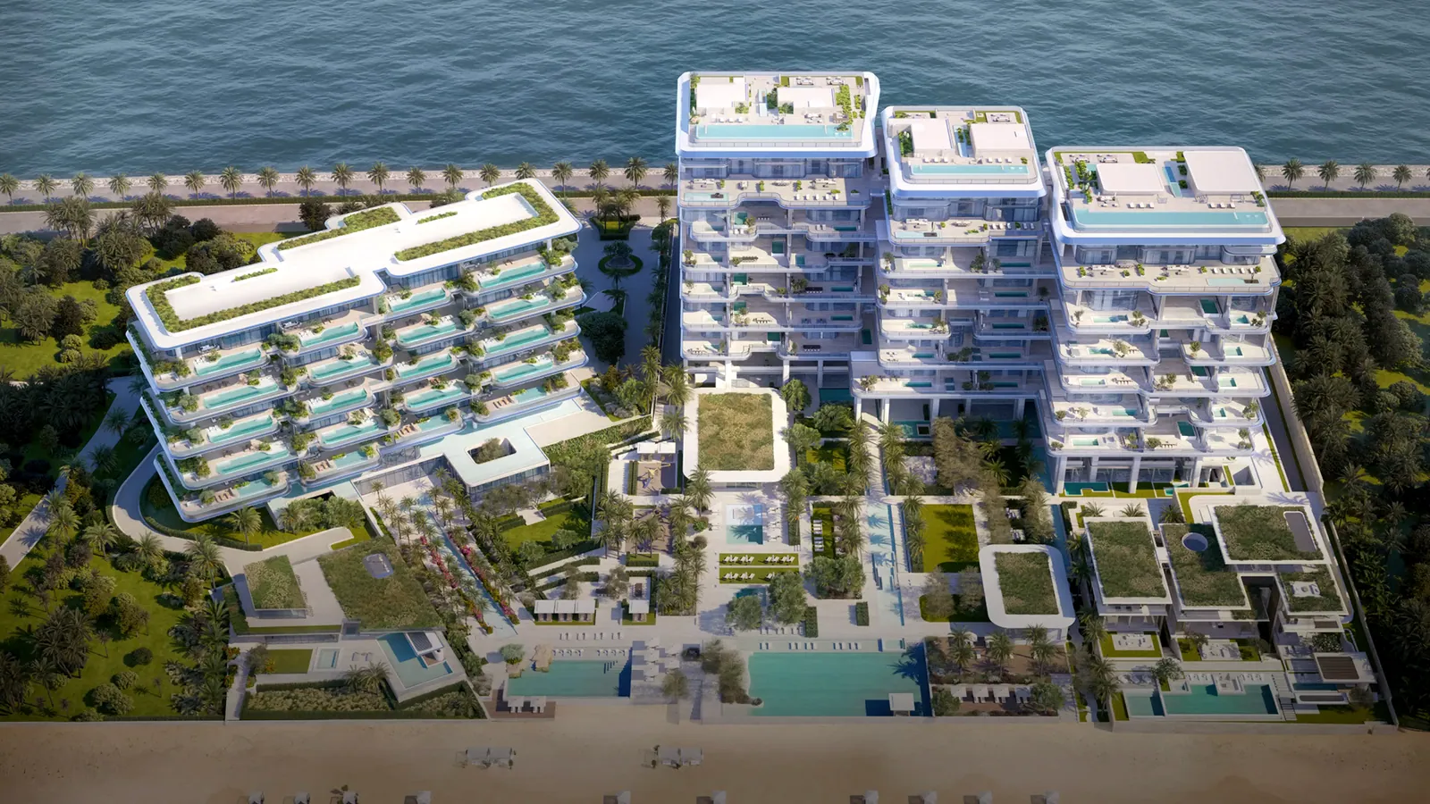 ORLA Infinity, Dorchester Collection, Dubai: aerial, photo 5 of 12
