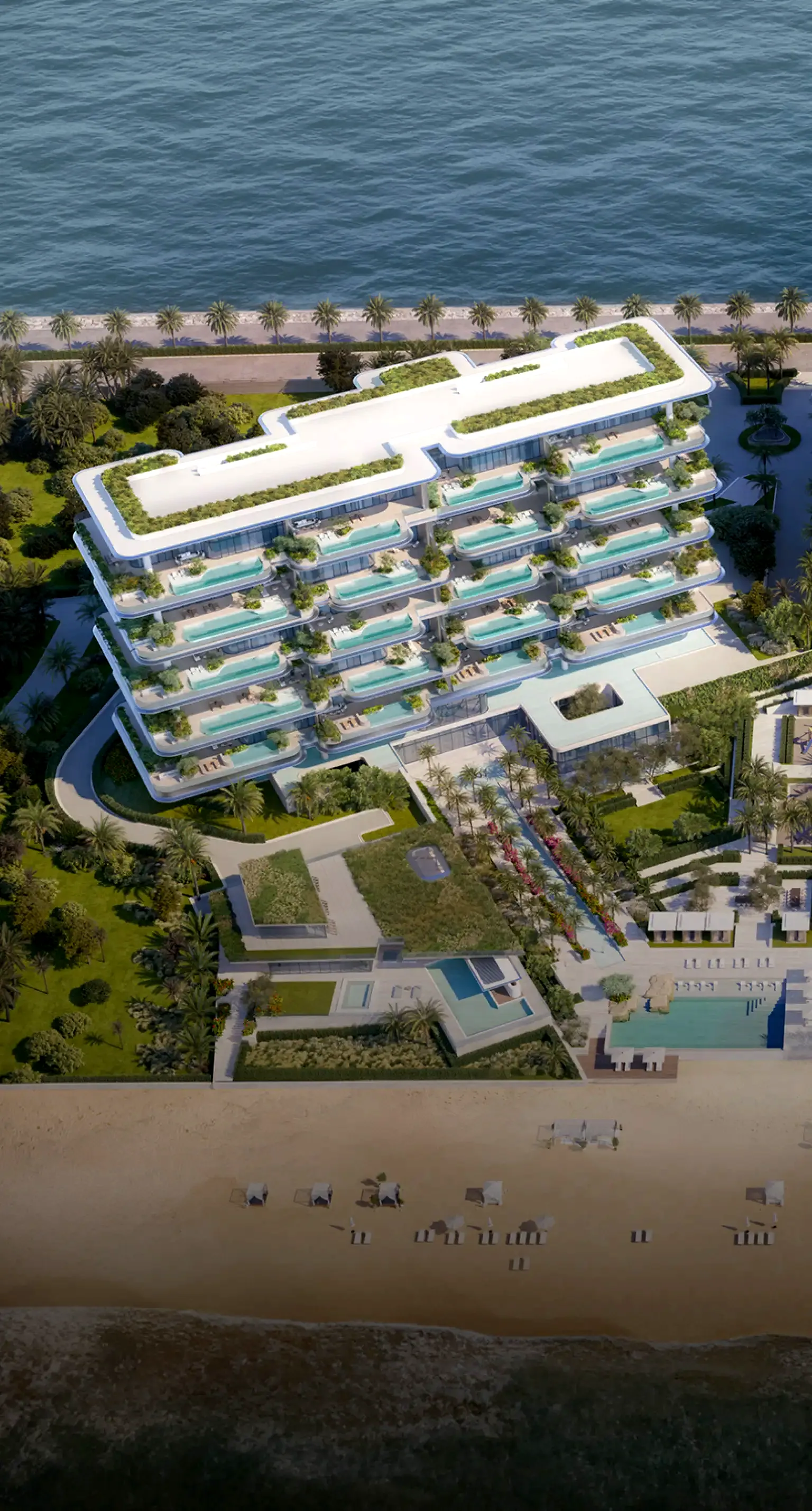 ORLA Infinity, Dorchester Collection, Dubai: aerial, photo 6 of 12