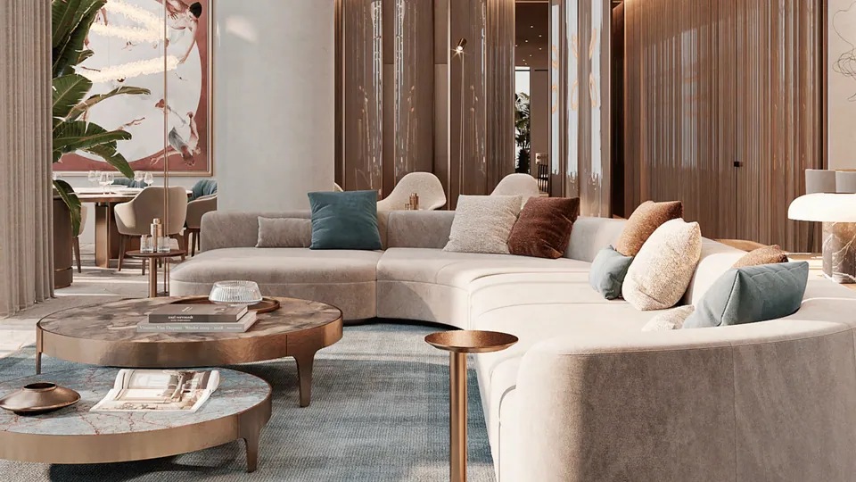 ORLA Infinity, Dorchester Collection, Dubai: interior living, photo 7 of 12
