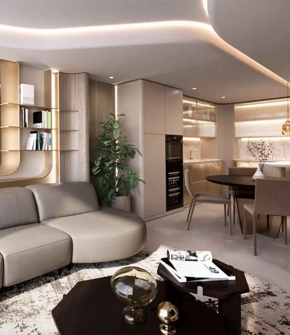 Sky Harmony: interior living, photo 5 of 7
