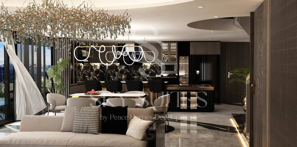 Sky Suites: interior living, photo 3 of 12