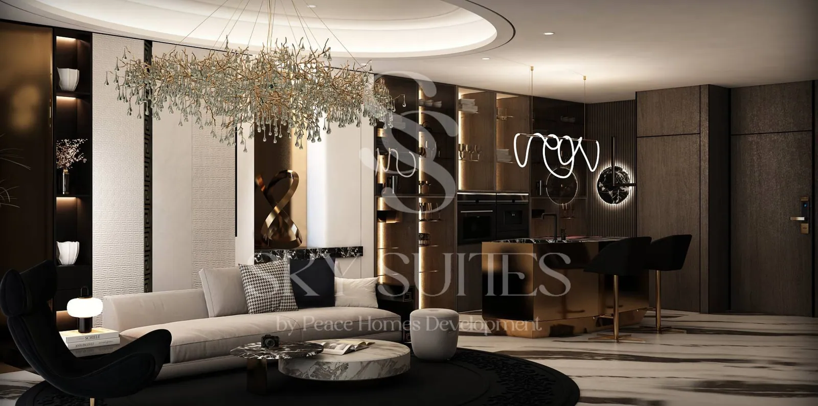 Sky Suites: interior living, photo 10 of 12