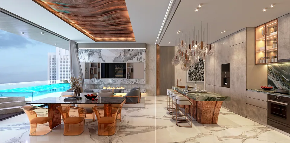 Sky Vista: interior living, photo 4 of 12