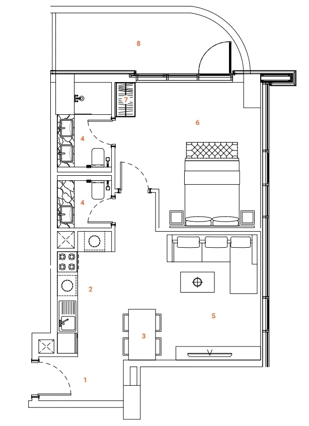 The Orchard Place: floorplan, photo 9 of 11