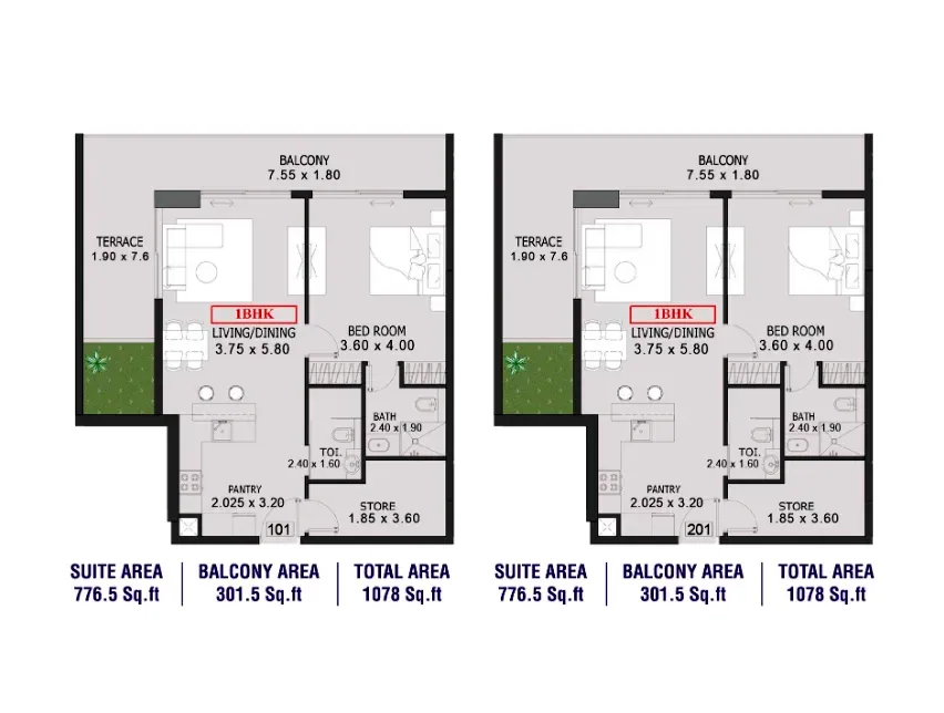 One by Preston: floorplan, photo 3 of 3
