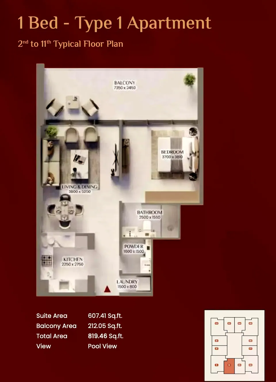 Bliss Tower: floorplan, photo 2 of 3