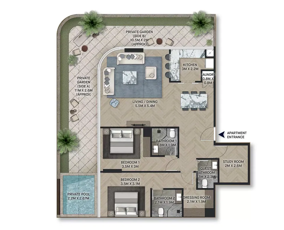 PG Maison: floorplan, photo 4 of 6
