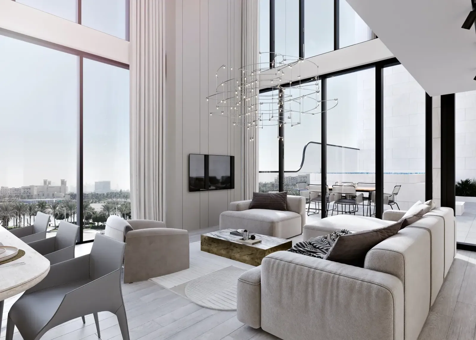 Gharbi II Residences: interior living, photo 8 of 12
