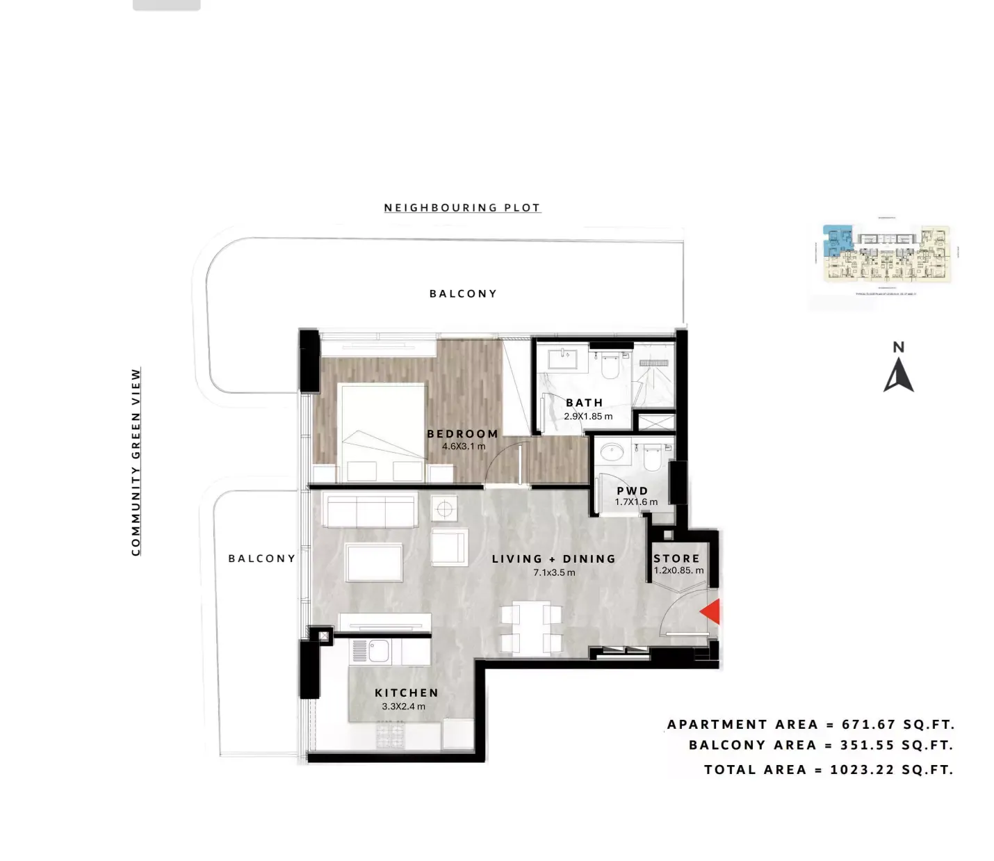Repose Residence: floorplan, photo 11 of 12