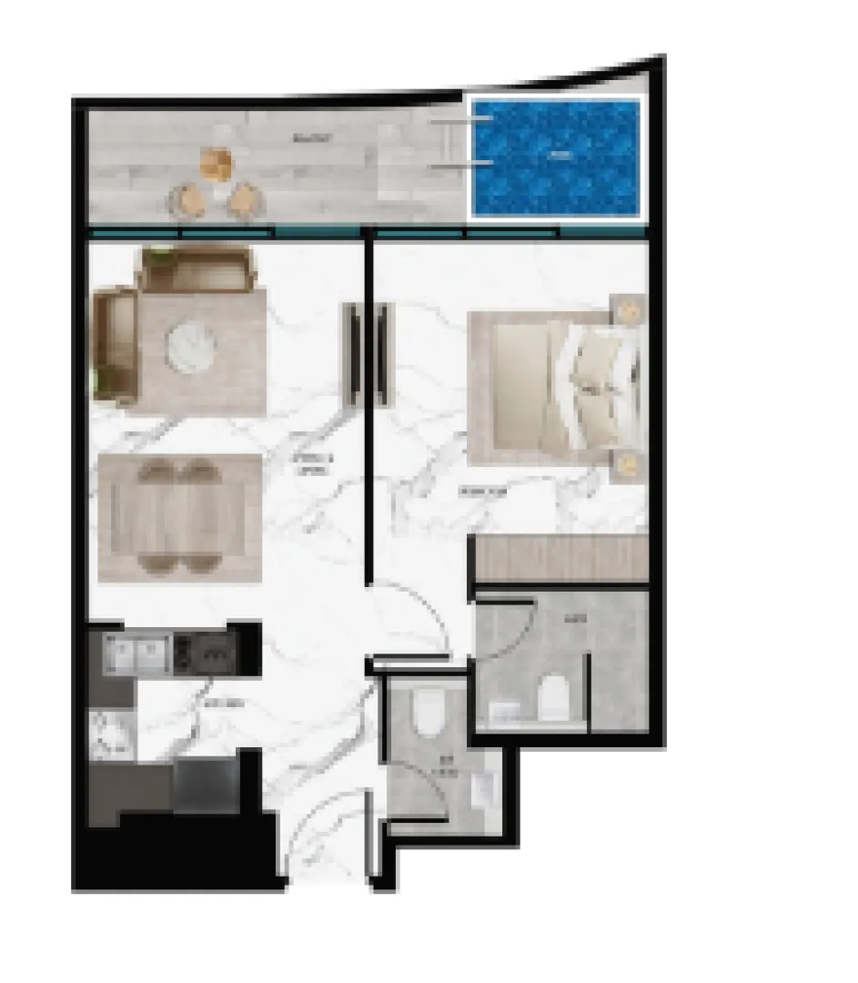 SAMANA Barari Twin Towers: floorplan, photo 7 of 9
