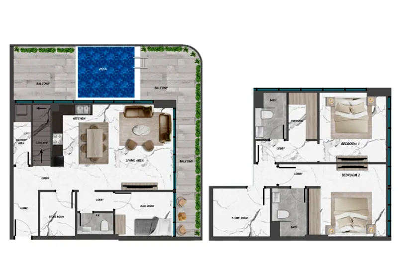 SAMANA California 2: floorplan, photo 9 of 10