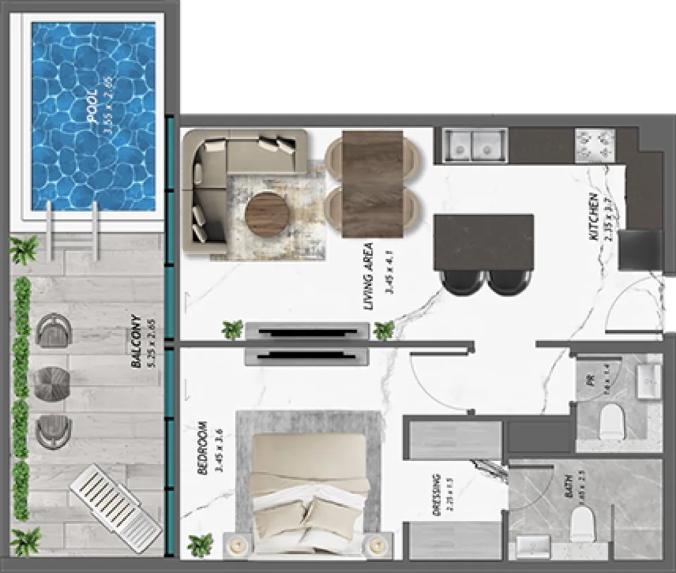 SAMANA Golf Views: floorplan, photo 7 of 8