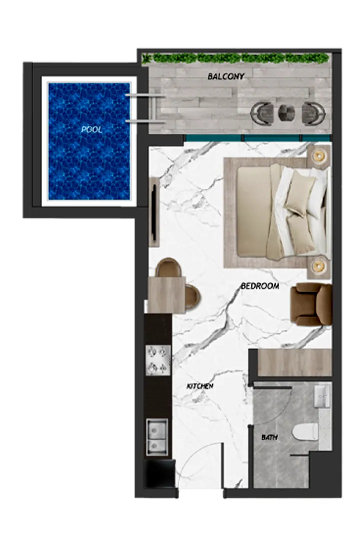 SAMANA Manhattan: interior living, photo 5 of 6