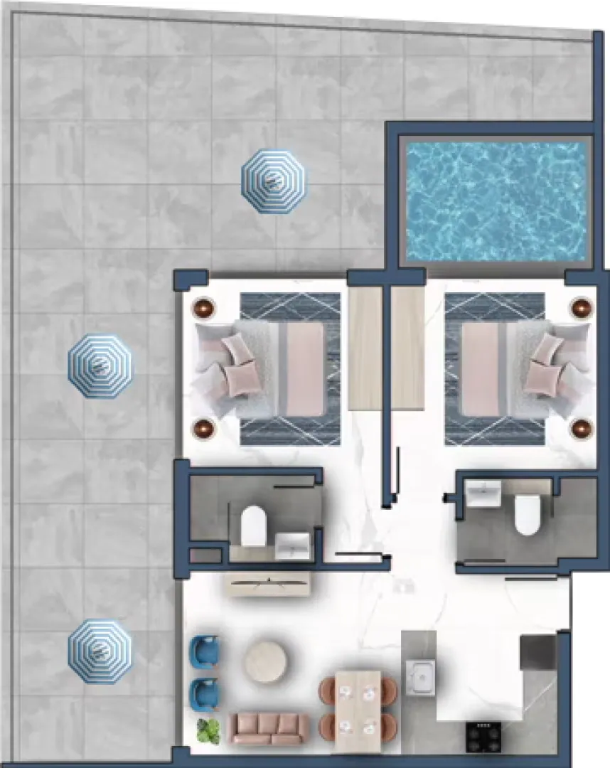 SAMANA Miami Phase II: floorplan, photo 8 of 9