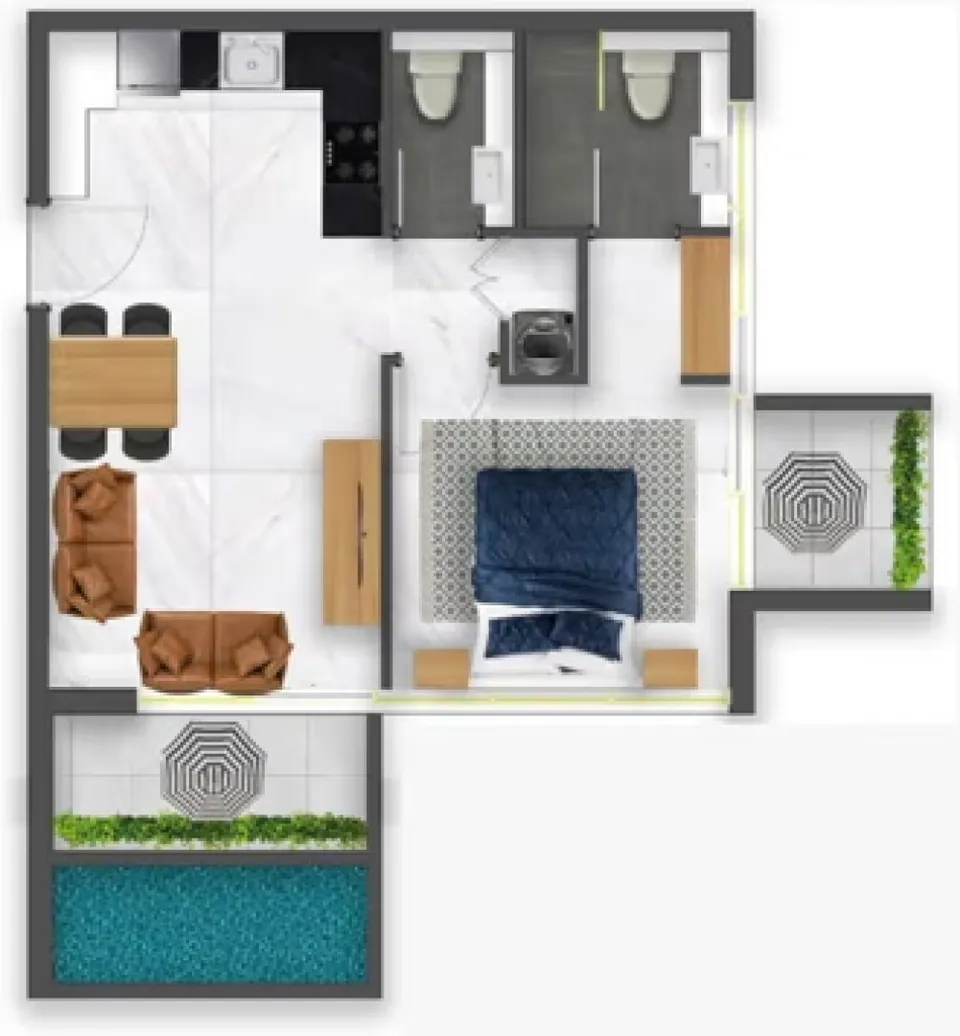 SAMANA Waves 2: floorplan, photo 7 of 9