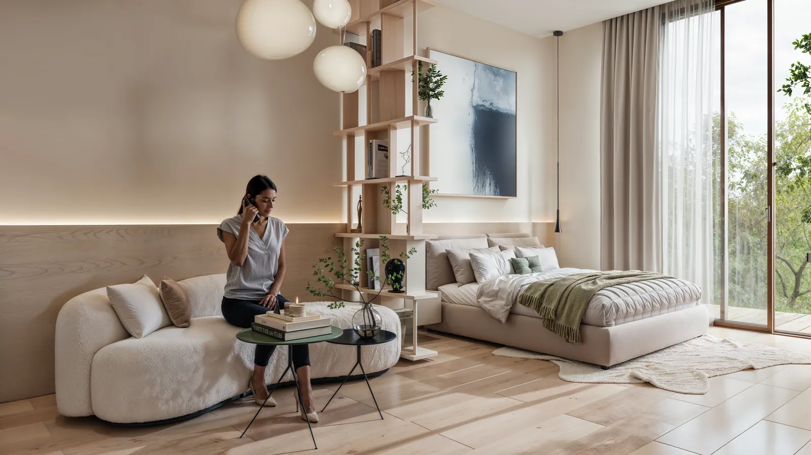 Myra Residences: interior living, photo 1 of 4