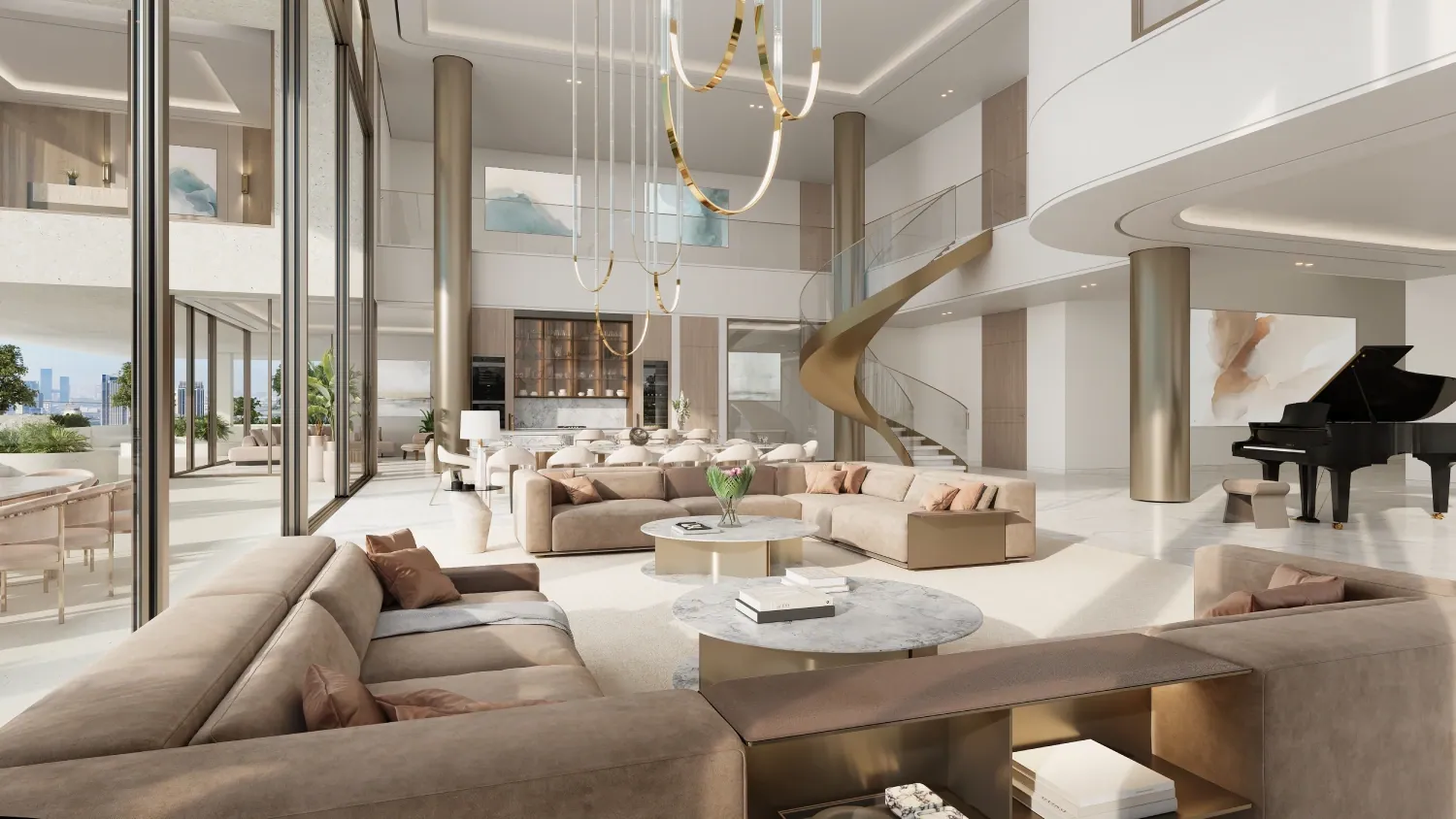 Fairmont Residences Solara Tower: interior living, photo 5 of 12