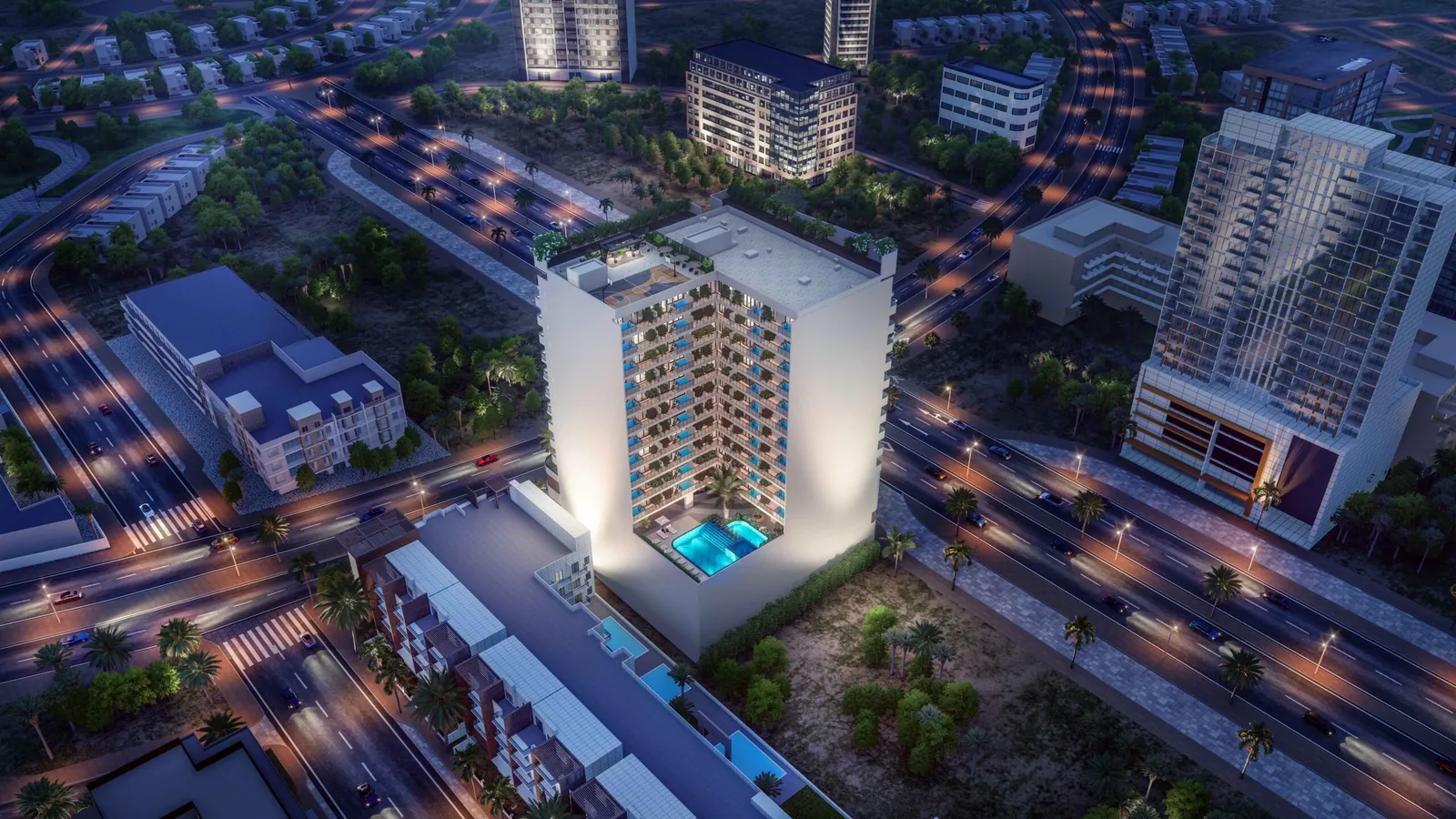 SquareX Residence: aerial, photo 7 of 12