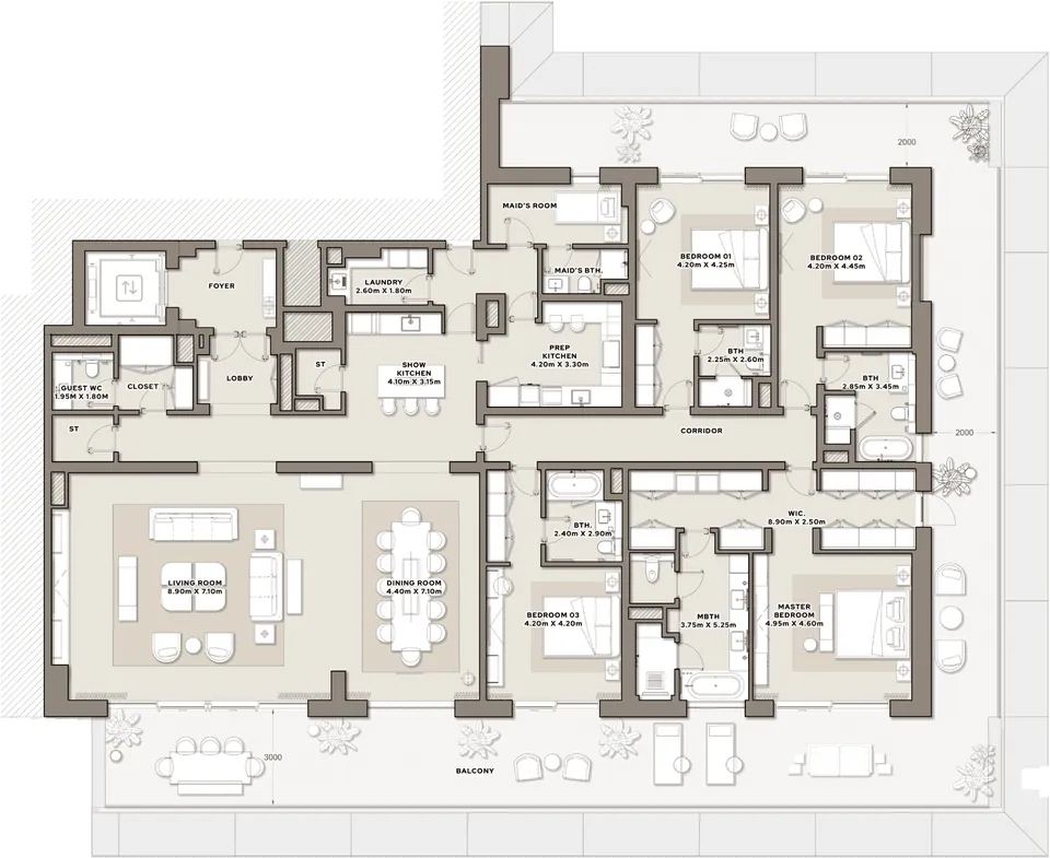 The Melgrano: floorplan, photo 12 of 12