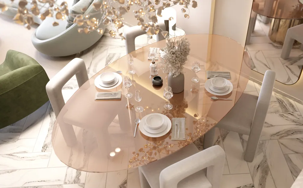Red Square Tower: interior living, photo 2 of 12
