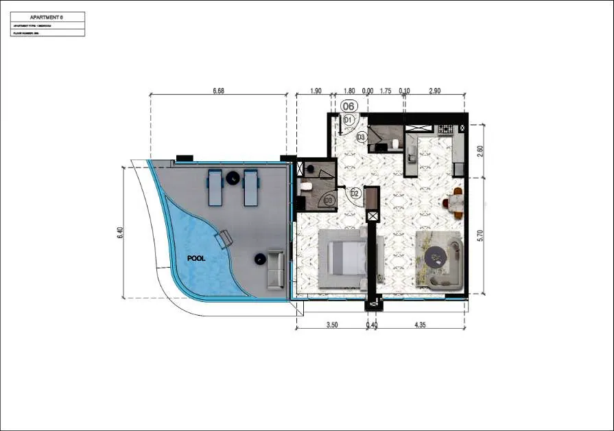 Volga Tower: floorplan, photo 10 of 12