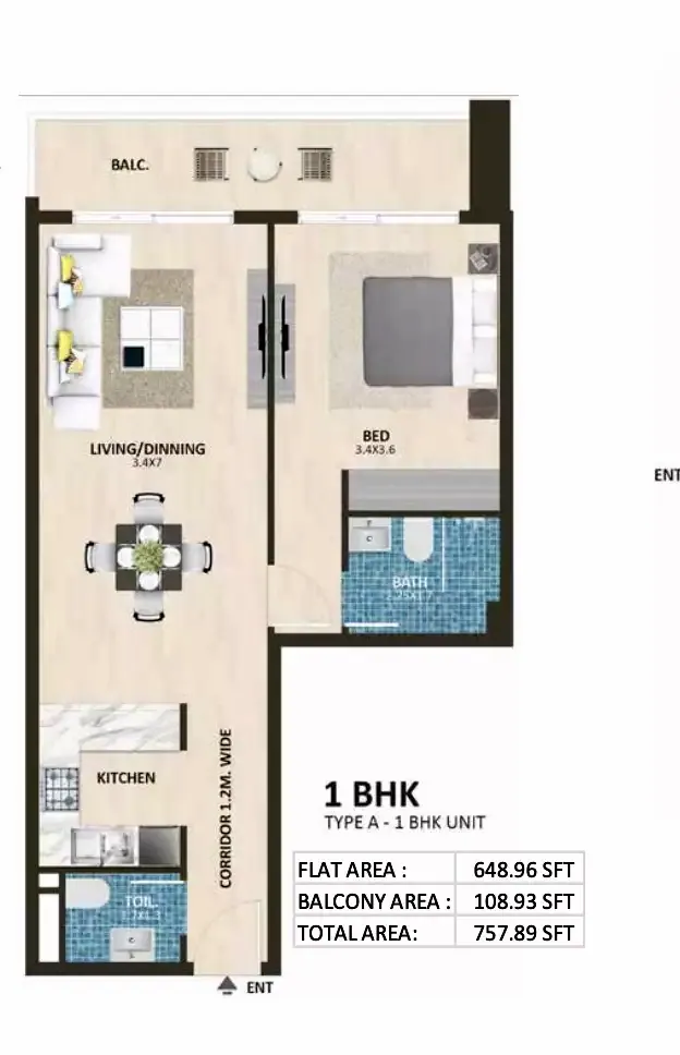 Time 2: floorplan, photo 5 of 6
