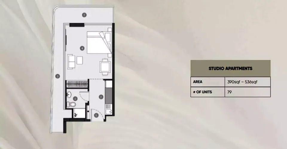 Elevia Residences: floorplan, photo 3 of 5