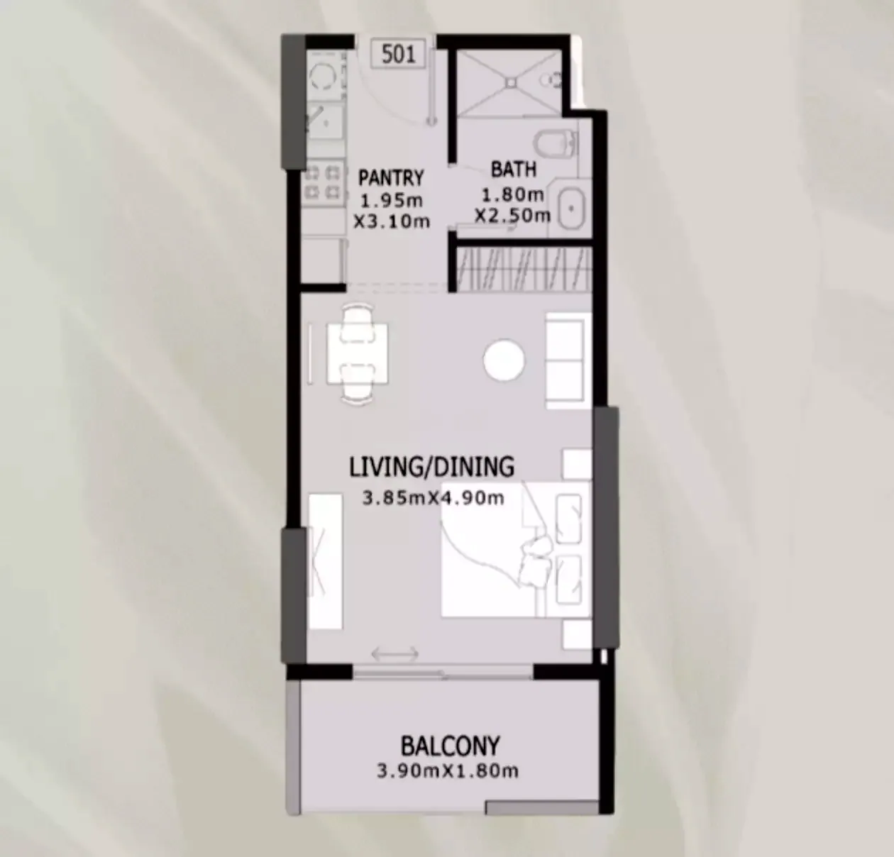 Elevia Residences Phase 3: floorplan, photo 4 of 5