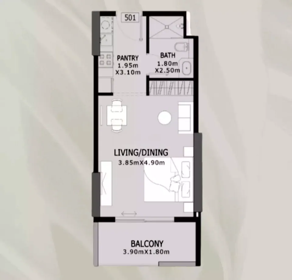 Elevia Residences Phase 3: floorplan, photo 4 of 5