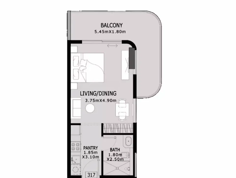 Elevia Residences Phase 3: floorplan, photo 5 of 5