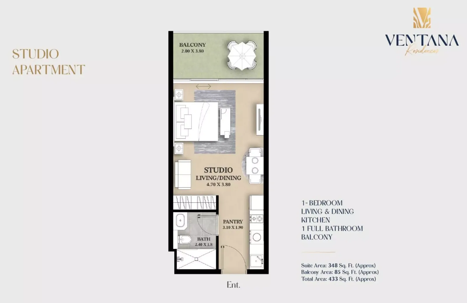 Ventana Residences: floorplan, photo 11 of 12