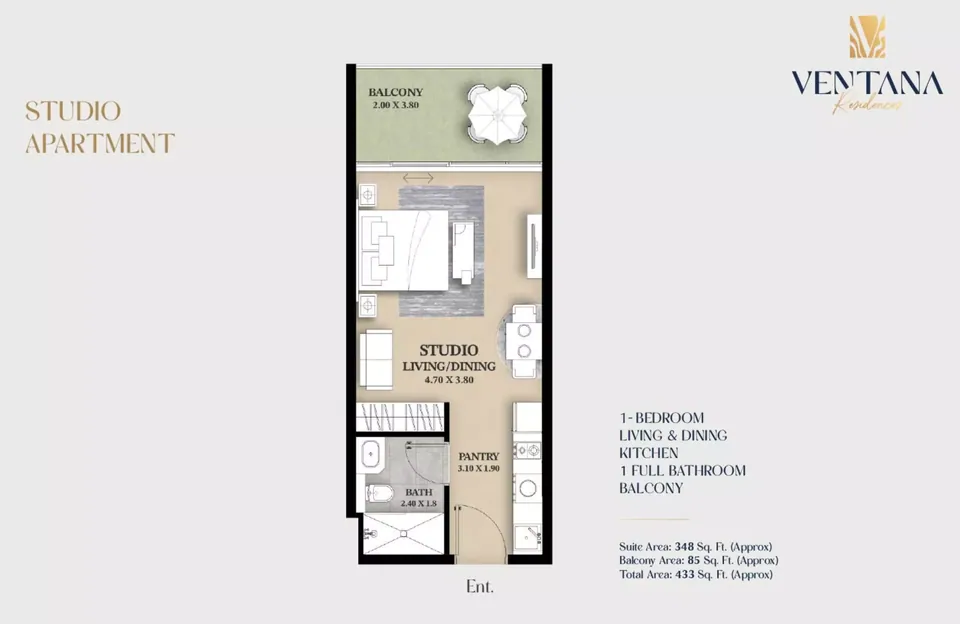 Ventana Residences: floorplan, photo 11 of 12